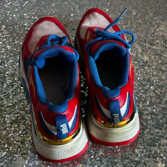 Puma RsFast Dynamic Red and Blue Athletic Men Sneakers Shoes Size 9.5 - Picture 4 of 16